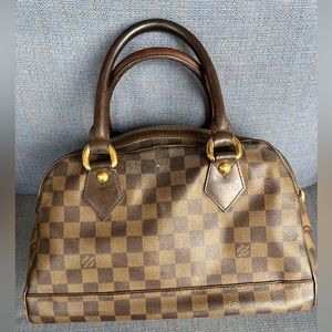 Louis Vuitton Duomo Shoulder Bag Brown Damier Ebene Canvas With Lock And 2 Keys